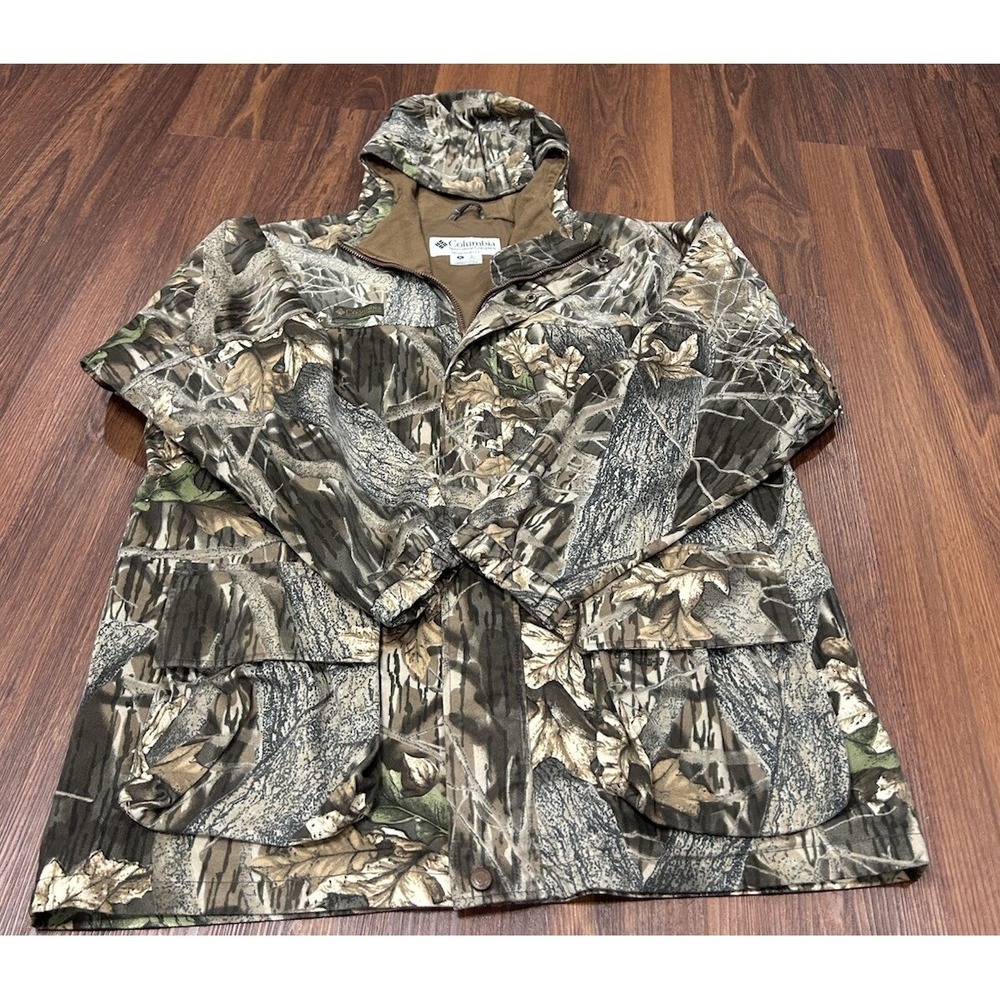 Columbia Sportswear Real Tree Camo Fleece‎ Hunting Mens Jacket XL Good Condition - Picture 6 of 16